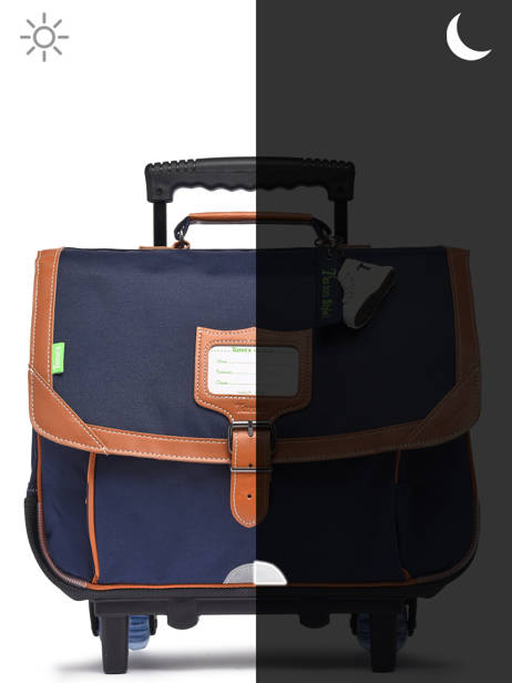 Cartable Ã  Roulettes 2 Compartiments Tann's Bleu les fantaisies g - 22-42111 vue secondaire 6