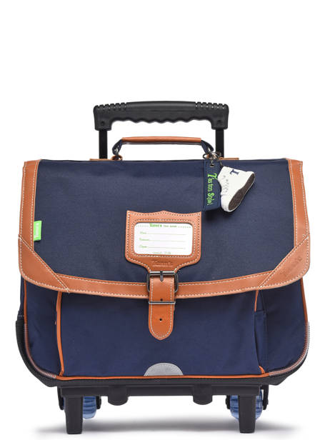 Cartable Ã  Roulettes 2 Compartiments Tann's Bleu les fantaisies g - 22-42111