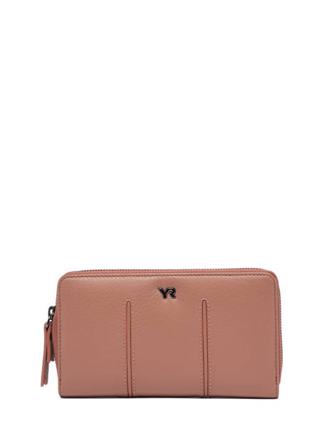 Portefeuille FoulonnÃ© Cuir Yves renard Rose foulonne 29984