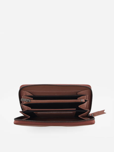 Portefeuille FoulonnÃ© Cuir Yves renard Rose foulonne 29984 vue secondaire 1