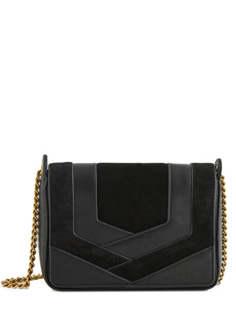 Sac BandouliÃ¨re Capri Cuir  Nat et nin Noir vintage CAPRI