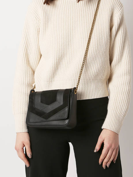 Sac BandouliÃ¨re Capri Cuir  Nat et nin Noir vintage CAPRI vue secondaire 1