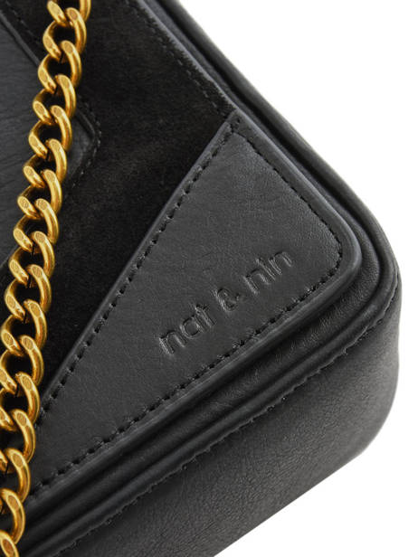 Sac BandouliÃ¨re Capri Cuir  Nat et nin Noir vintage CAPRI vue secondaire 2
