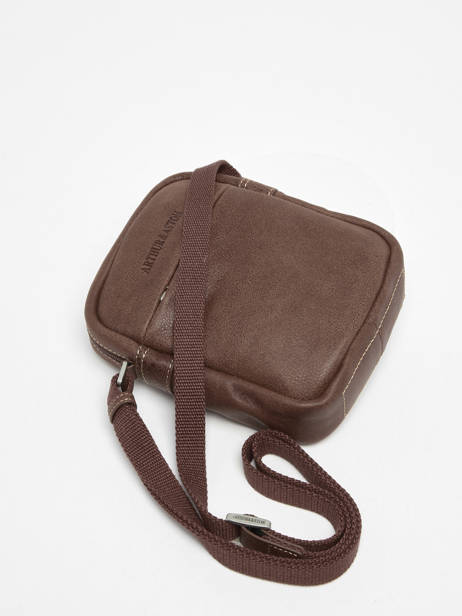 Sac BandouliÃ¨re Arthur & aston Marron cristiano 1082 vue secondaire 2